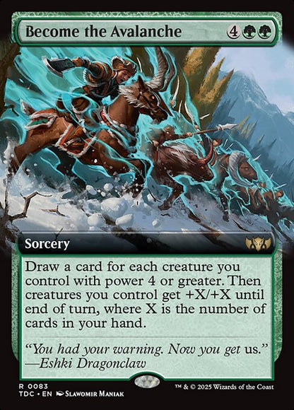 Become the Avalanche // Tarkir: Dragonstorm Commander // TDC 83