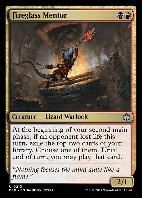 Fireglass Mentor // Bloomburrow // BLB 213