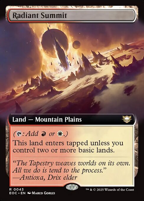 Radiant Summit // Edge of Eternities Commander // EOC 43