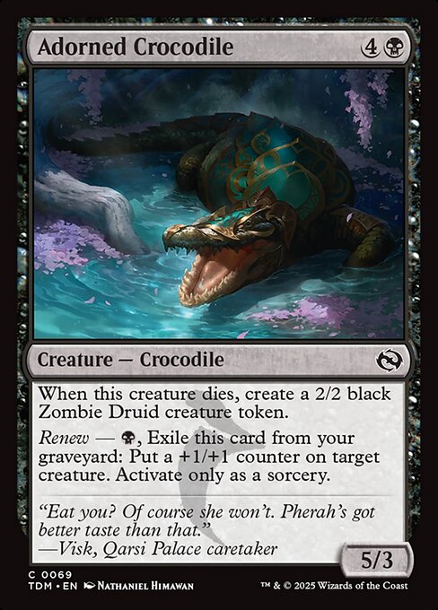 Adorned Crocodile // Tarkir: Dragonstorm // TDM 69