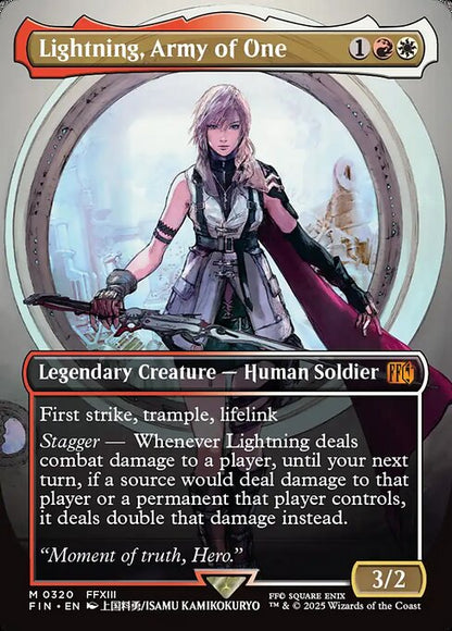 Lightning, Army of One // Final Fantasy // FIN 320