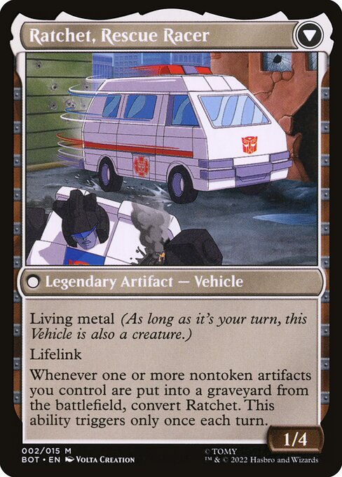 Ratchet, Field Medic // Ratchet, Rescue Racer // Transformers // BOT 2