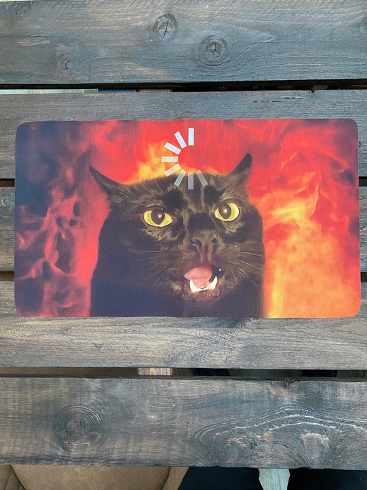 Angry Buffering Cat Playmat 60x35cm