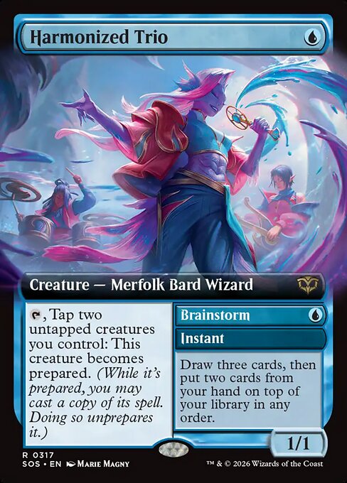Harmonized Trio // Brainstorm // Secrets of Strixhaven // SOS 317
