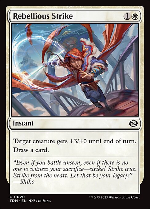 Rebellious Strike // Tarkir: Dragonstorm // TDM 20