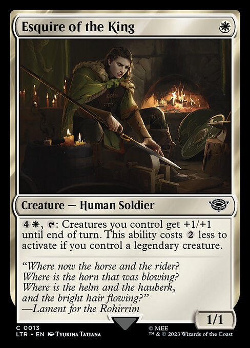 Esquire of the King // The Lord of the Rings: Tales of Middle-earth // LTR 13
