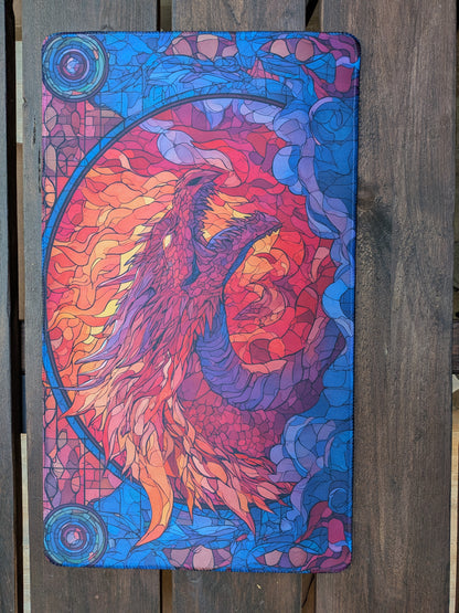 Dragon Glass Playmat 61x35cm Stitched Edge