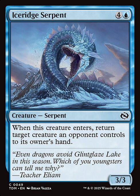 Iceridge Serpent // Tarkir: Dragonstorm // TDM 49