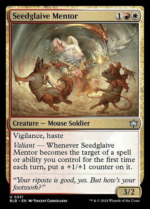 Seedglaive Mentor // Bloomburrow // BLB 231
