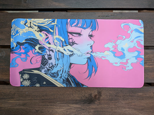 Cyberpunk Anime Pink Playmat 60x30cm