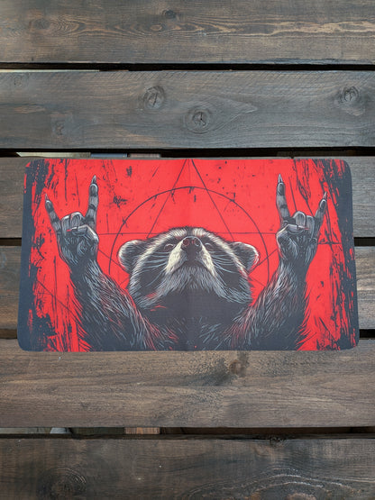 Black Eyed Sabbath Racoon Playmat 60x35cm