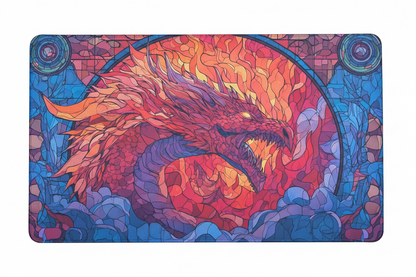 Dragon Glass Playmat 61x35cm Stitched Edge