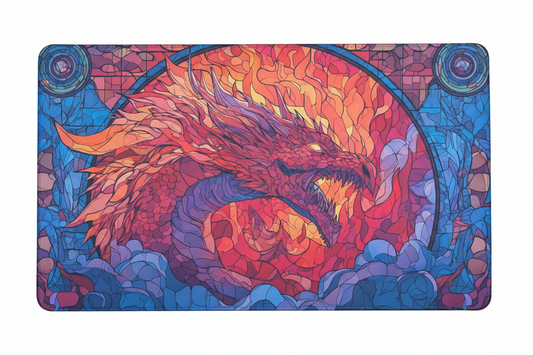 Dragon Glass Playmat 61x35cm Stitched Edge