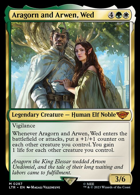 Aragorn and Arwen, Wed // The Lord of the Rings: Tales of Middle-earth // LTR 287