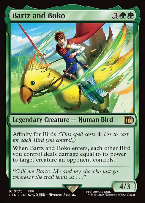 Bartz and Boko // Final Fantasy // FIN 175