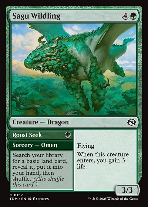 Sagu Wildling // Roost Seek // Tarkir: Dragonstorm // TDM 157