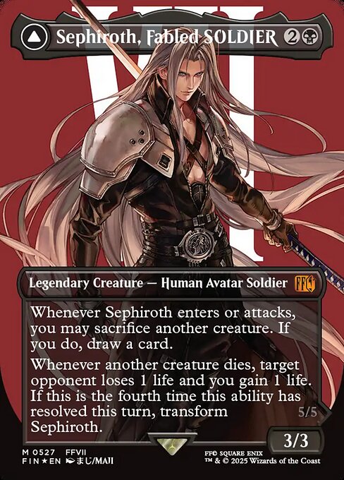 Sephiroth, Fabled SOLDIER // Sephiroth, One-Winged Angel // Final Fantasy // FIN 527