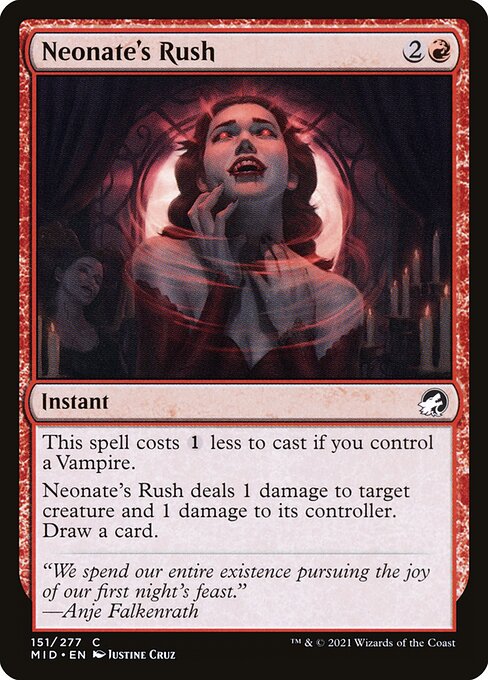 Neonate's Rush // Innistrad: Midnight Hunt // MID 151