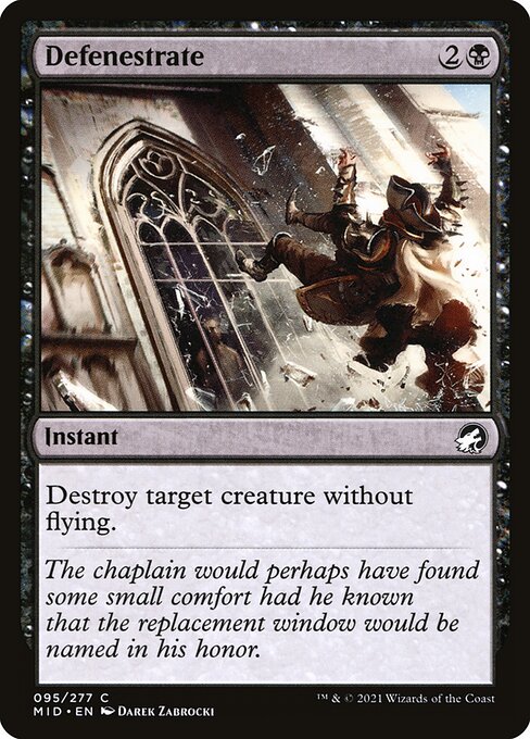 Defenestrate // Innistrad: Midnight Hunt // MID 95