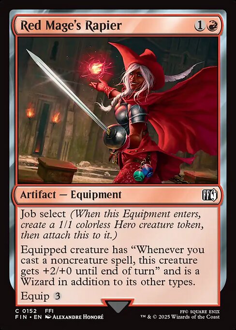 Red Mage's Rapier // Final Fantasy // FIN 152