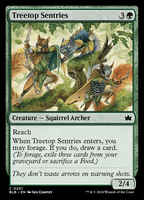 Treetop Sentries // Bloomburrow // BLB 201