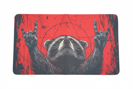 Black Eyed Sabbath Racoon Playmat 60x35cm