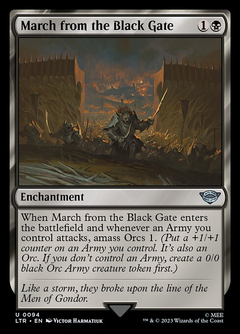 March from the Black Gate // The Lord of the Rings: Tales of Middle-earth // LTR 94