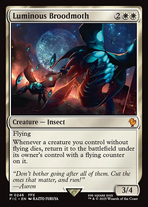 Luminous Broodmoth // Final Fantasy Commander // FIC 246
