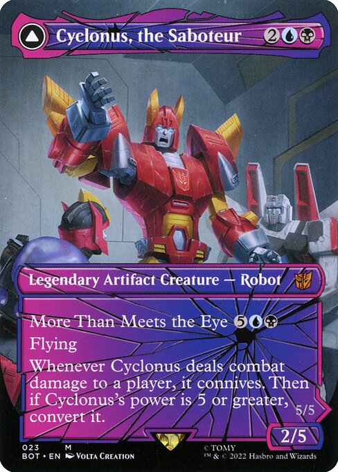 Cyclonus, the Saboteur // Cyclonus, Cybertronian Fighter // Transformers // BOT 23