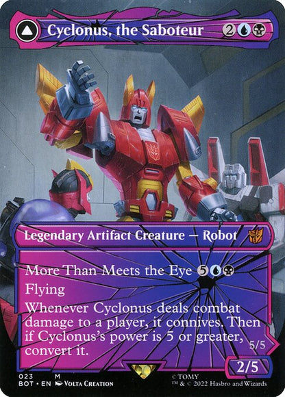 Cyclonus, the Saboteur // Cyclonus, Cybertronian Fighter // Transformers // BOT 23