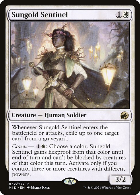 Sungold Sentinel // Innistrad: Midnight Hunt // MID 37