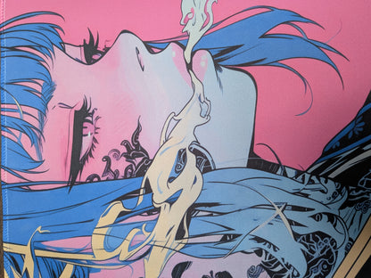 Cyberpunk Anime Pink Playmat 60x30cm