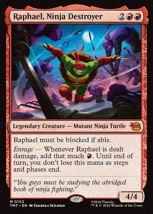 Raphael, Ninja Destroyer // Teenage Mutant Ninja Turtles // TMT 102