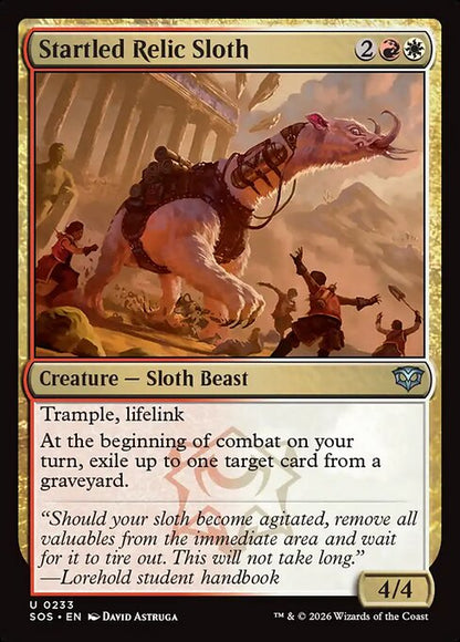 Startled Relic Sloth // Secrets of Strixhaven // SOS 233