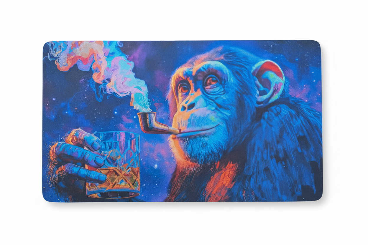 Monkey With A Typewriter Playmat 60x35cm