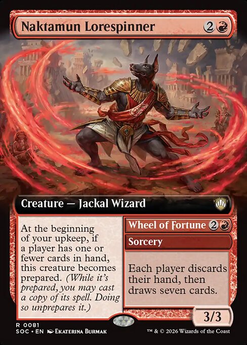 Naktamun Lorespinner // Wheel of Fortune // Secrets of Strixhaven Commander // SOC 81