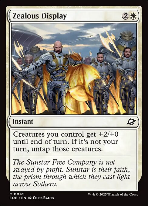 Zealous Display // Edge of Eternities // EOE 45