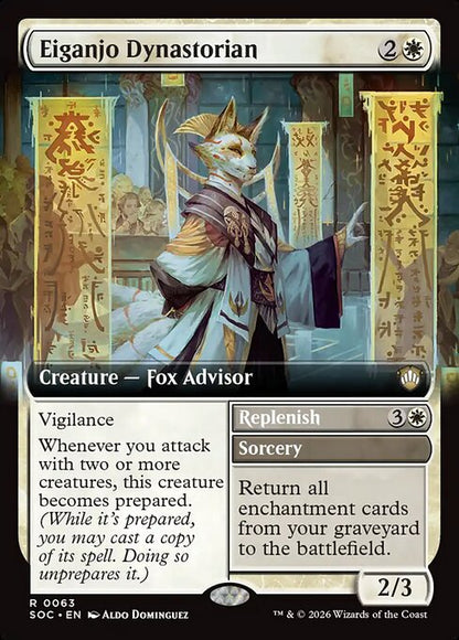 Eiganjo Dynastorian // Replenish // Secrets of Strixhaven Commander // SOC 63