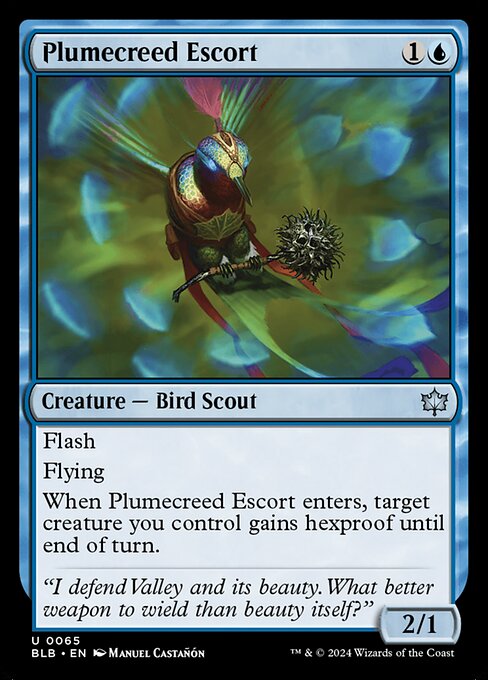 Plumecreed Escort // Bloomburrow // BLB 65