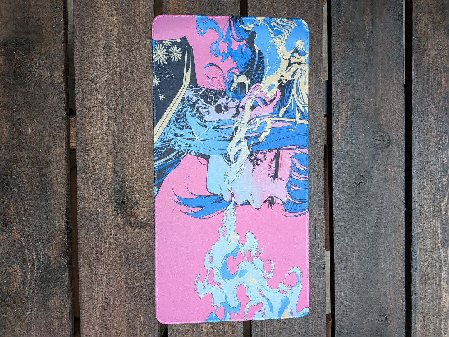 Cyberpunk Anime Pink Playmat 60x30cm