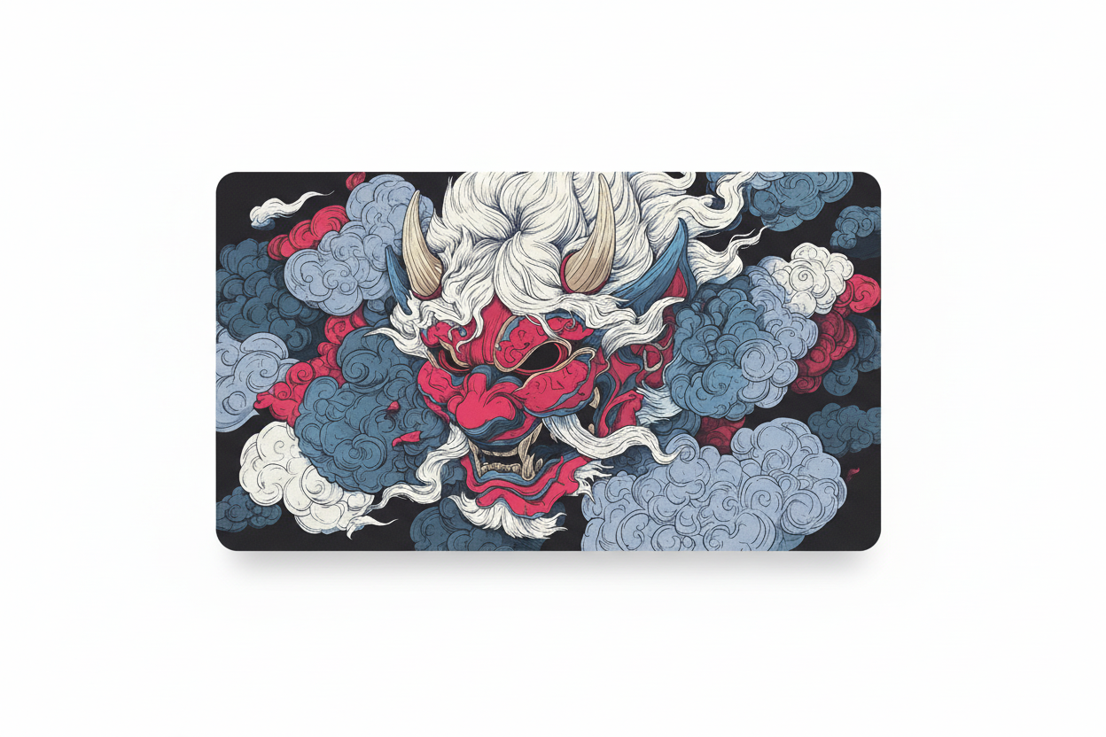 Japanese Oni Playmat 60x35cm